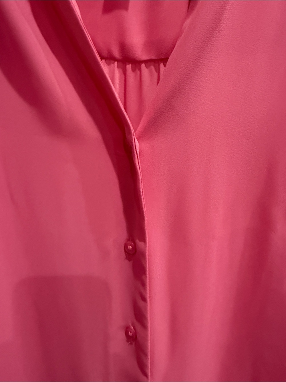 Ann Taylor Ruffle-Trim Button Blouse - Picture 4 of 5